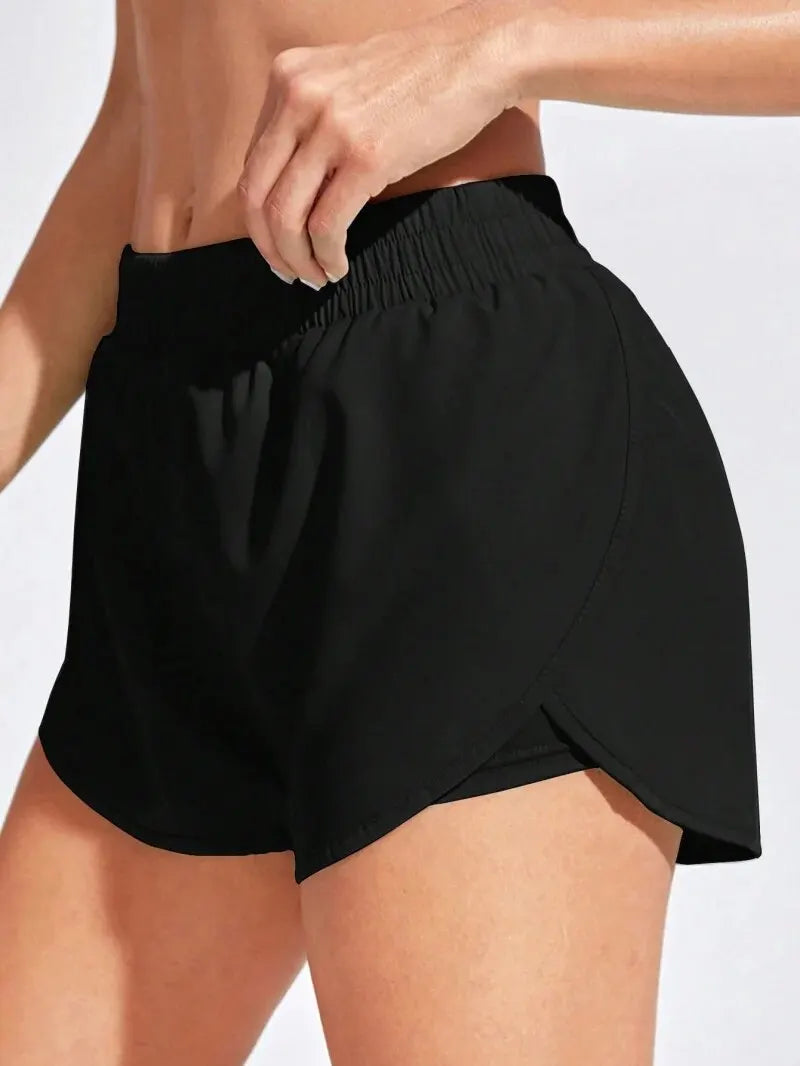 Short De Yoga Feminino Elásticos Para Corrida E Treino