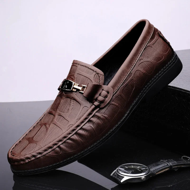 Mocassim Masculino Casual Lorenzo em Couro