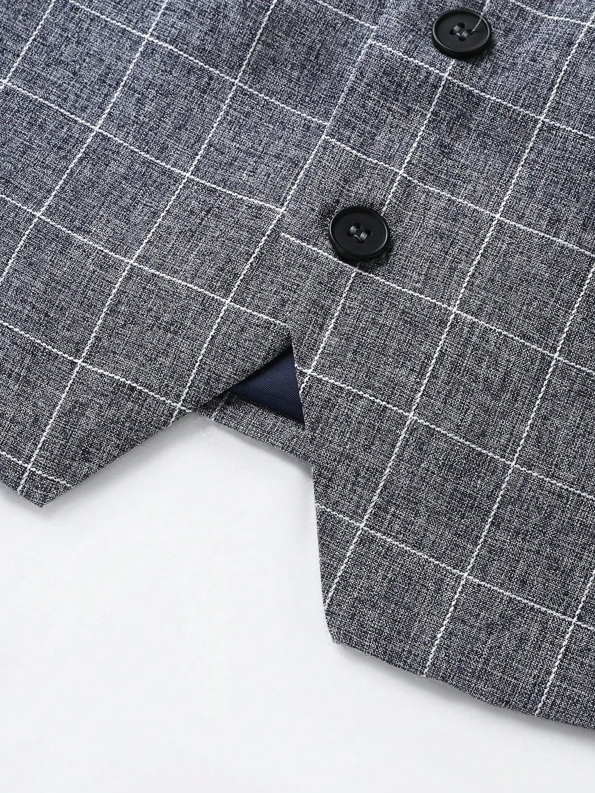 Conjunto Masculino de Colete e Calça Xadrez Magnate