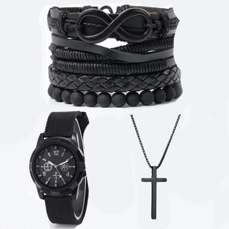 Conjunto de Presente Masculino com Colar e Pulseira