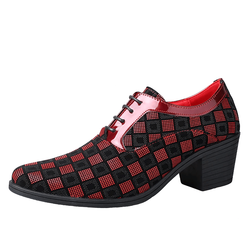 Sapato Masculino Social Xadrez Pontiagudo