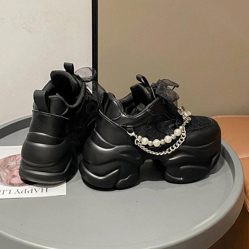 Tênis Feminino Valora em Malha com Plataforma de 7 cm