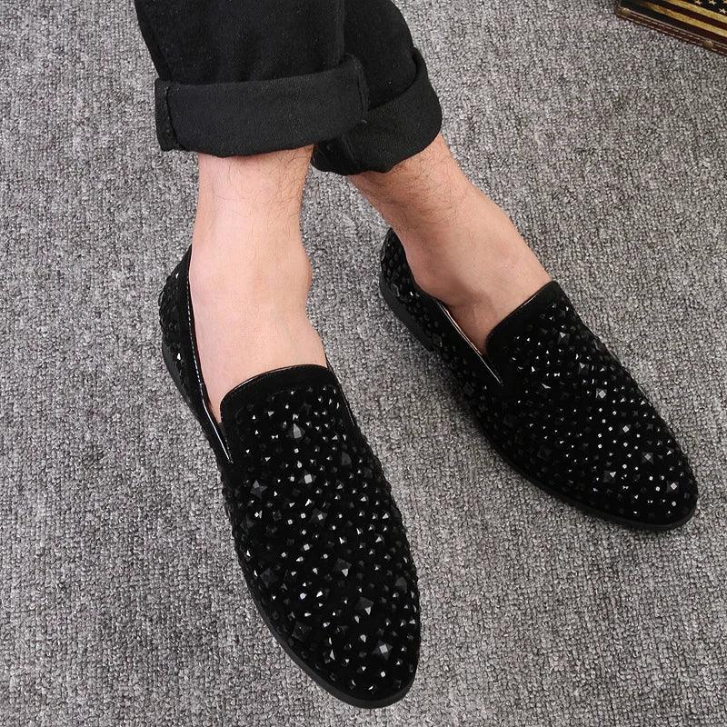 Mocassim Masculino Orion com Lantejoulas