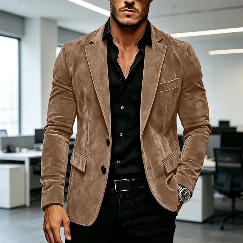 Blazer Masculino Texturizado Âmbar