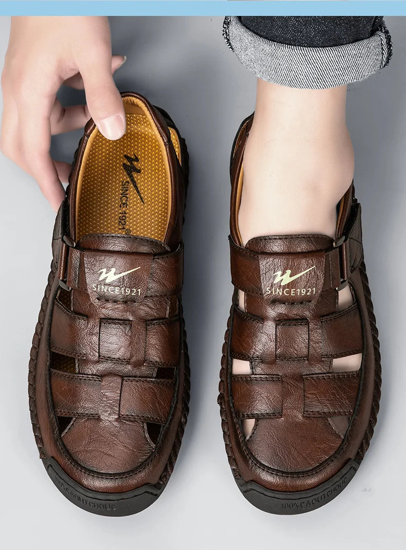 Sandália Masculina Bico Fechado Portavaro