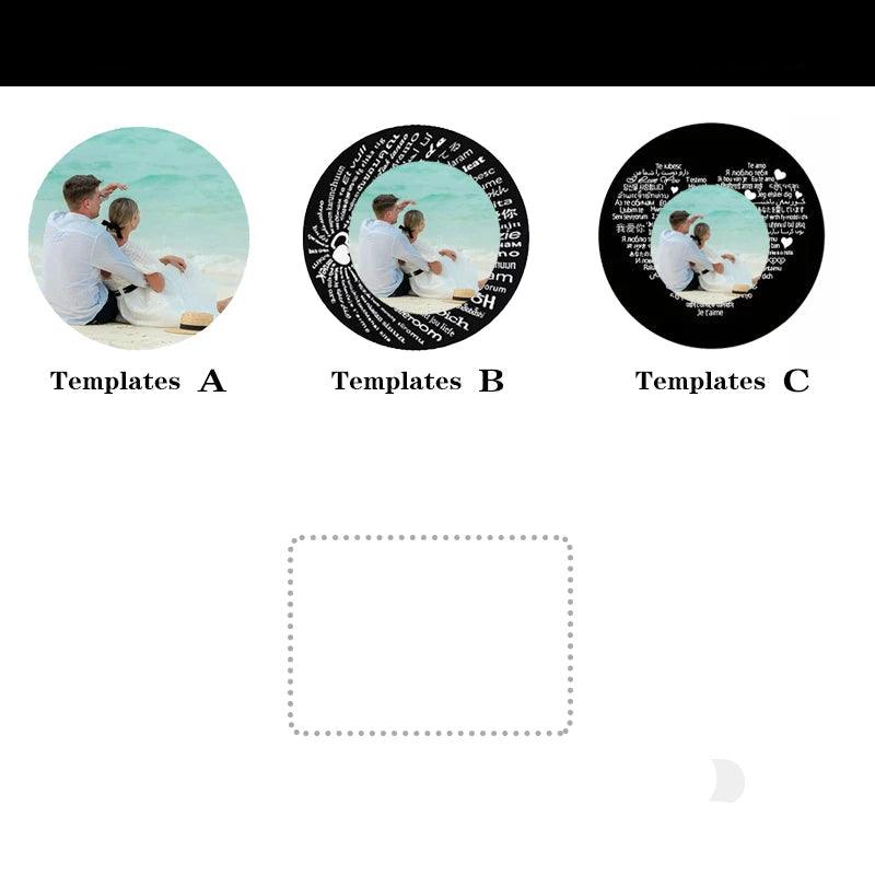 Colar Personalizado com Foto e "Eu Te Amo" em 100 Idiomas