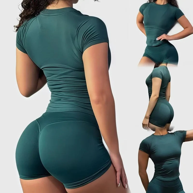 Conjunto Esportivo Feminino 2 Peças Short e Top