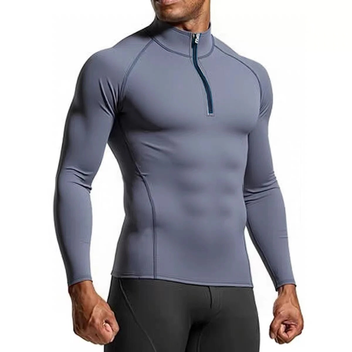 Camisa Masculina Manga Longa de Treino Compressão e Respirável