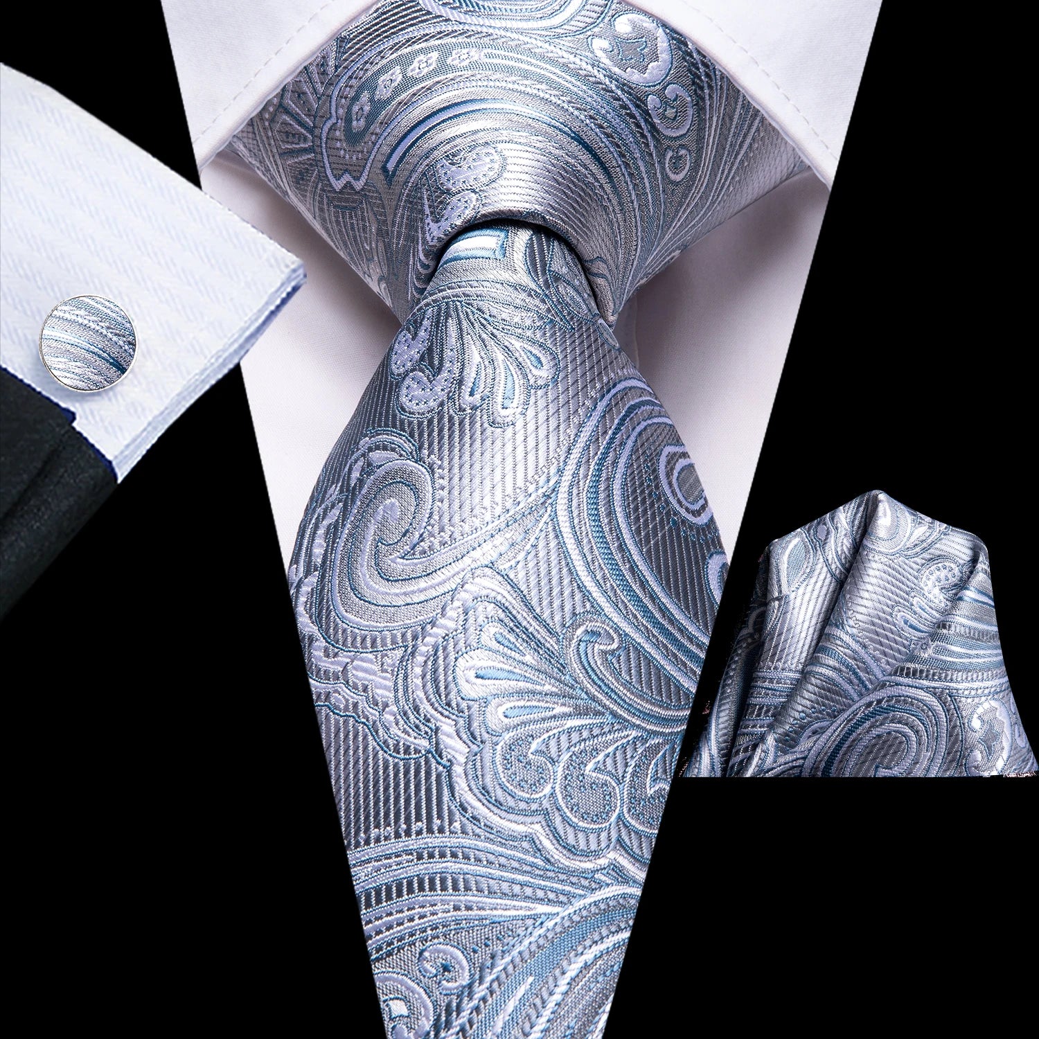 Kit de Gravata Masculina com Lenço Matera