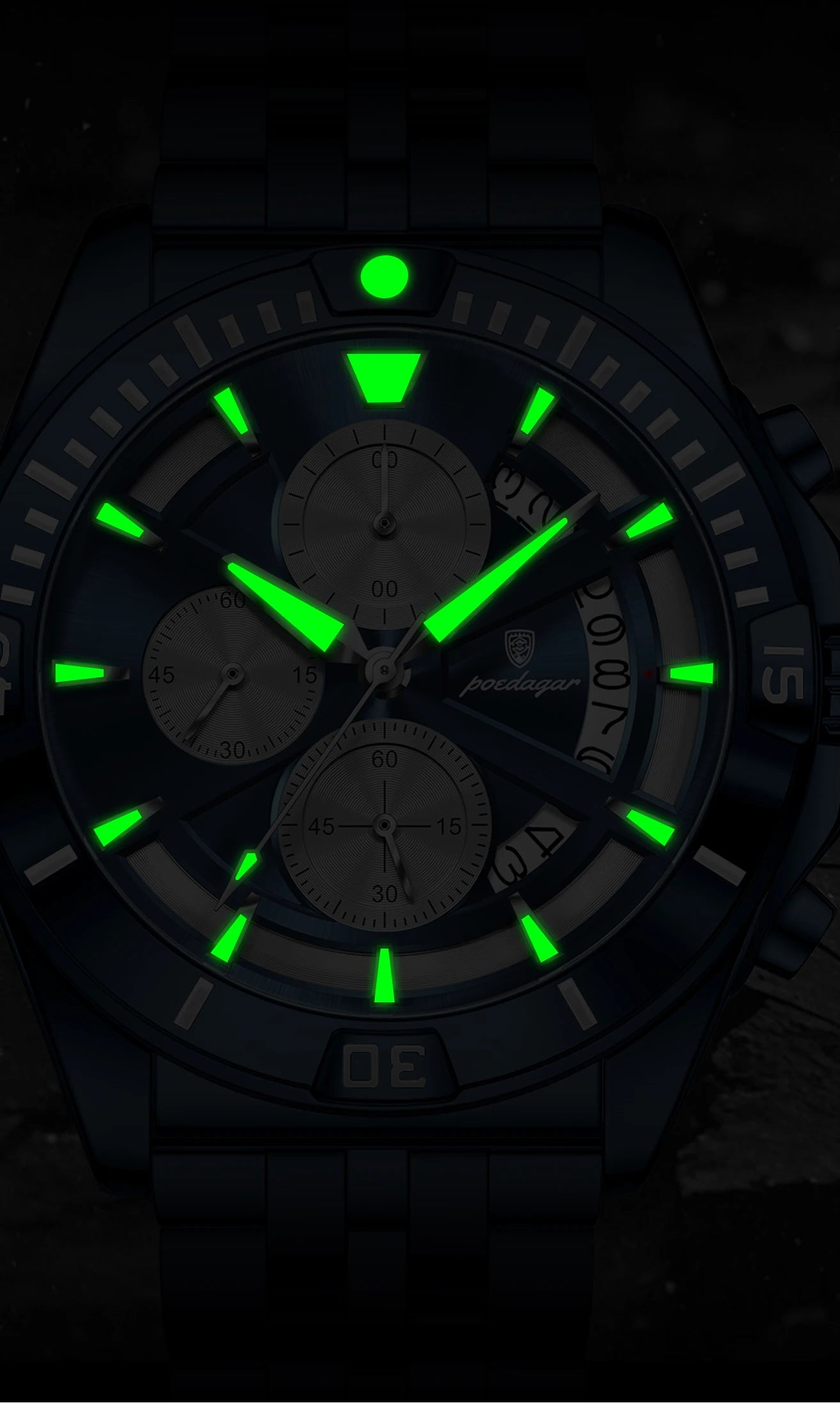 Relógio Masculino Esportivo Steelcrest Chrono