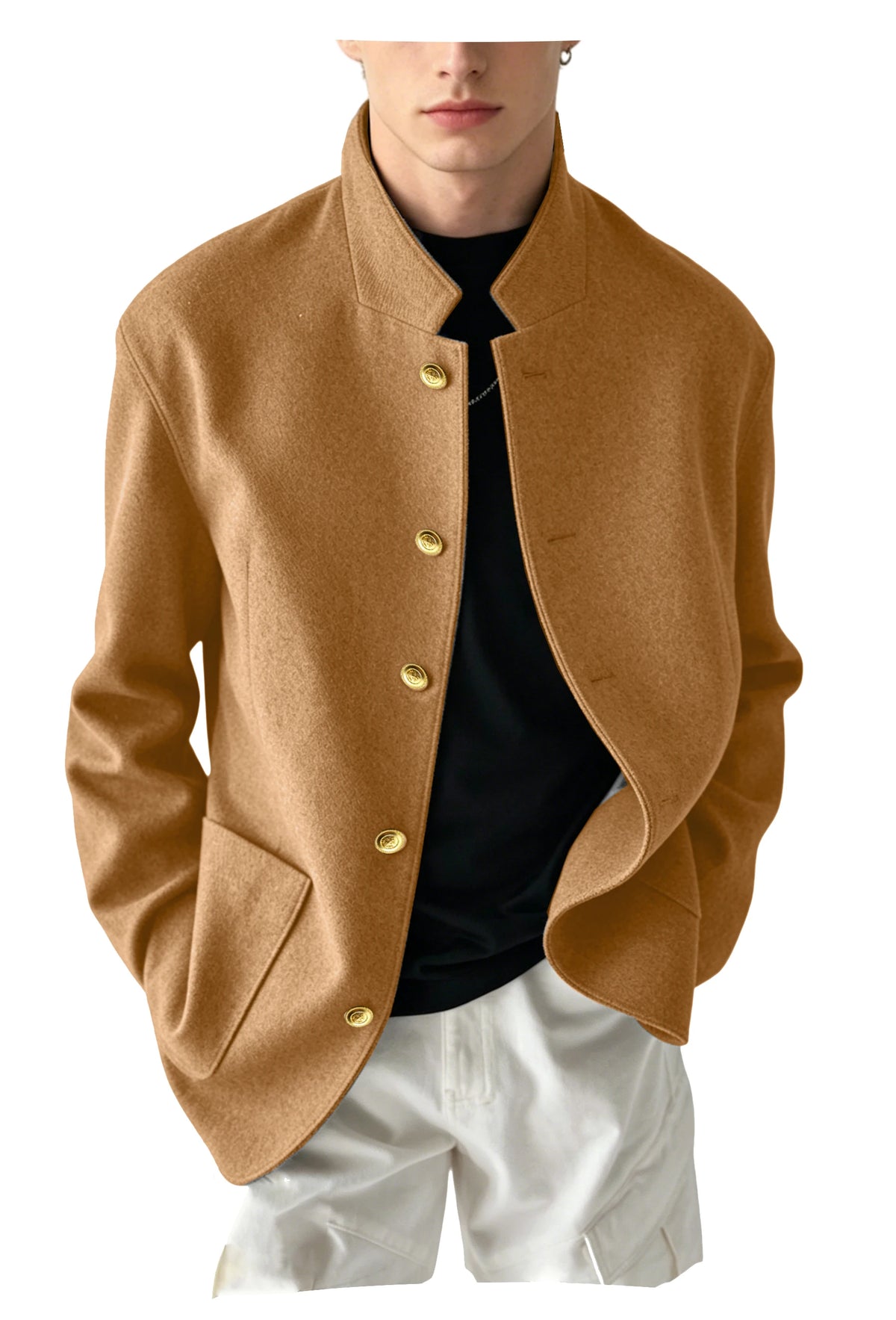 Jaqueta Masculina Gola Alta Emberline