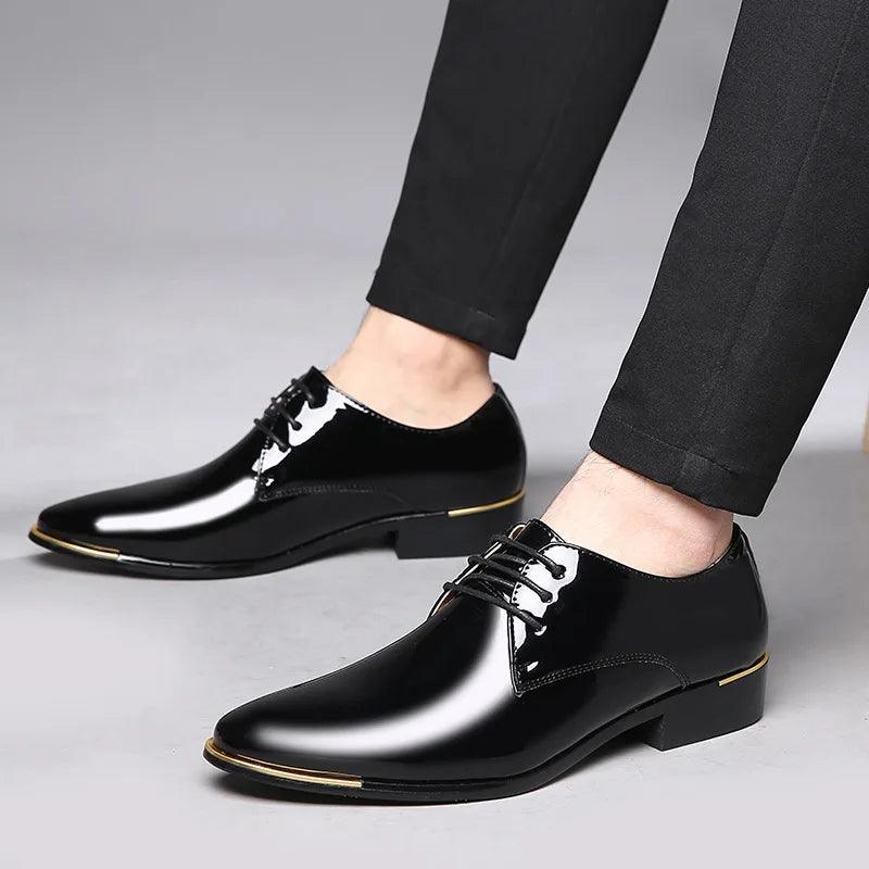 Sapato Masculino de Couro PU de Luxo