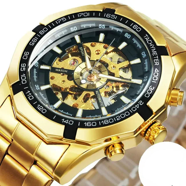 Relógio Masculino Skeleton Gearline