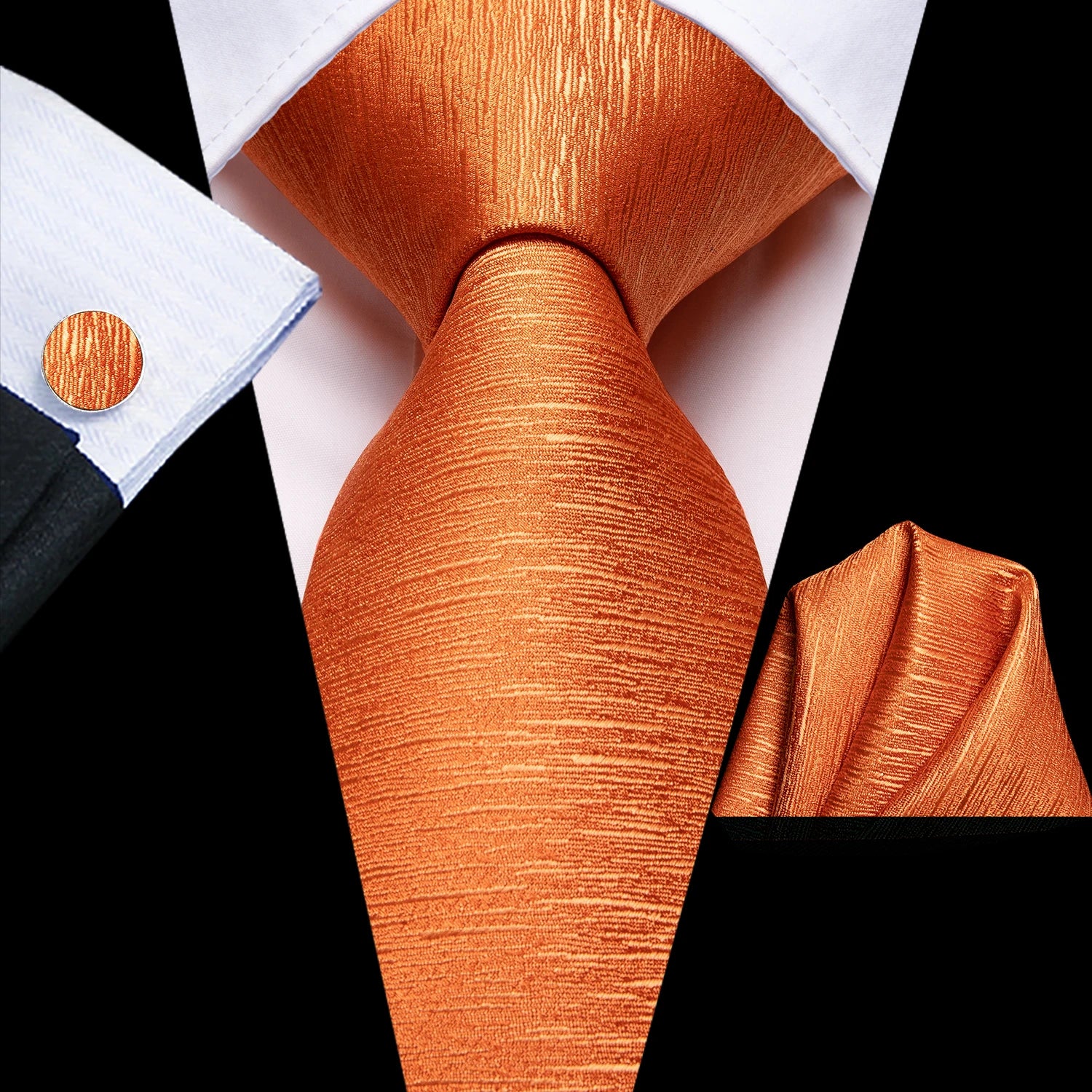 Kit de Gravata Masculina com Lenço Milano