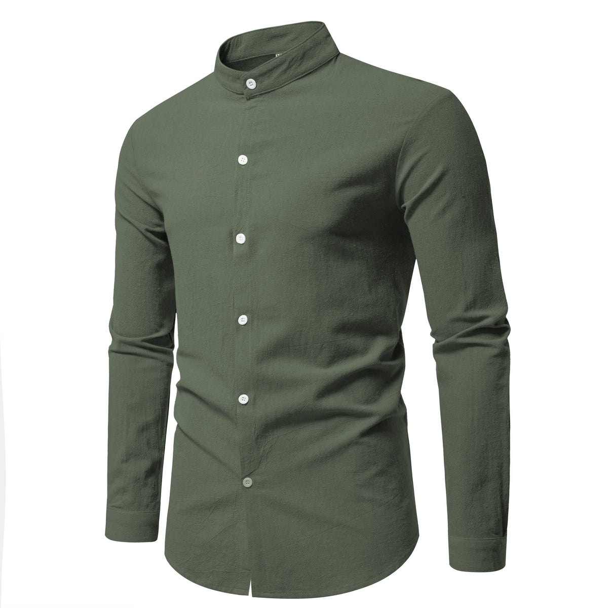 Camisa Masculina Gola em Pé Valcanto