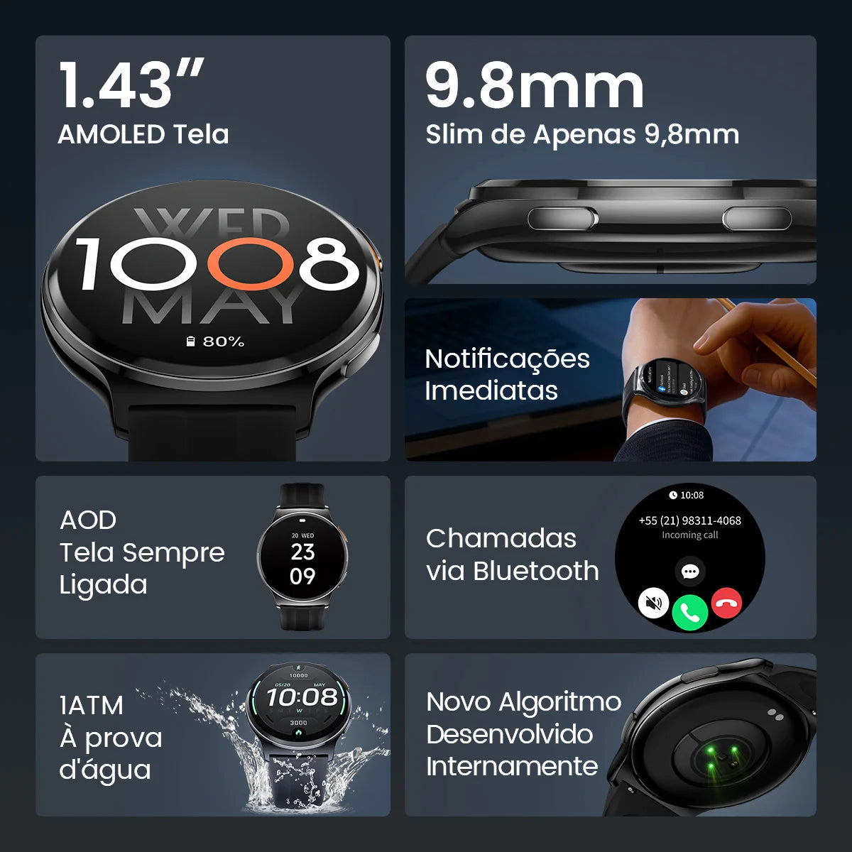 Smartwatch Esportivo Pulse Command