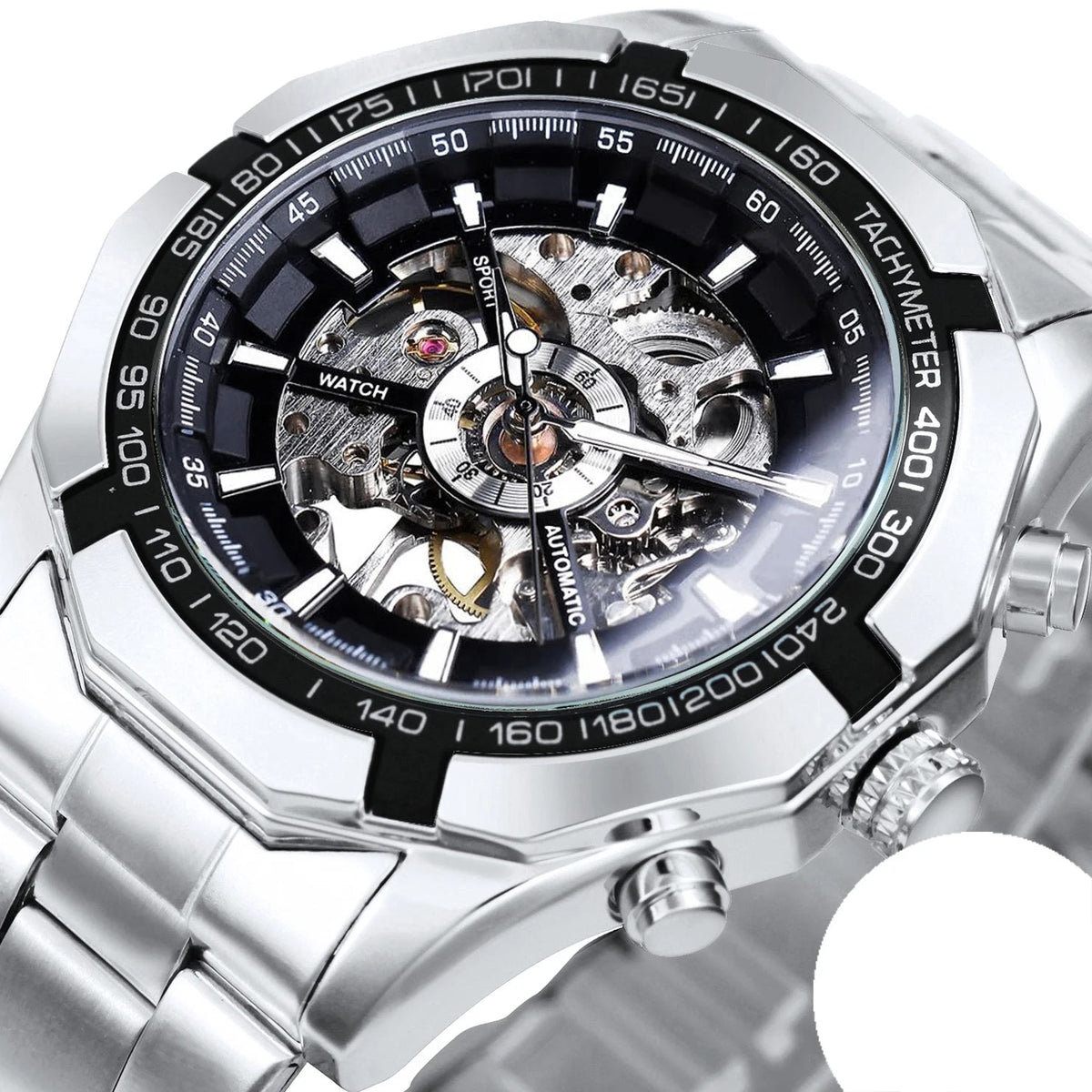 Relógio Masculino Skeleton Gearline