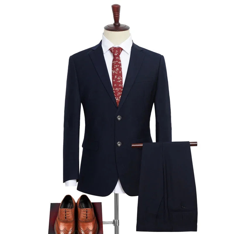 Terno Masculino Clássico Plus Size - Blazer e Calça