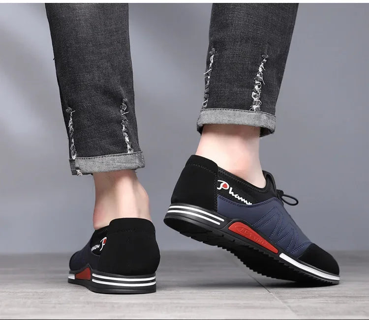Sapato Masculino Casual Couro PU Respirável