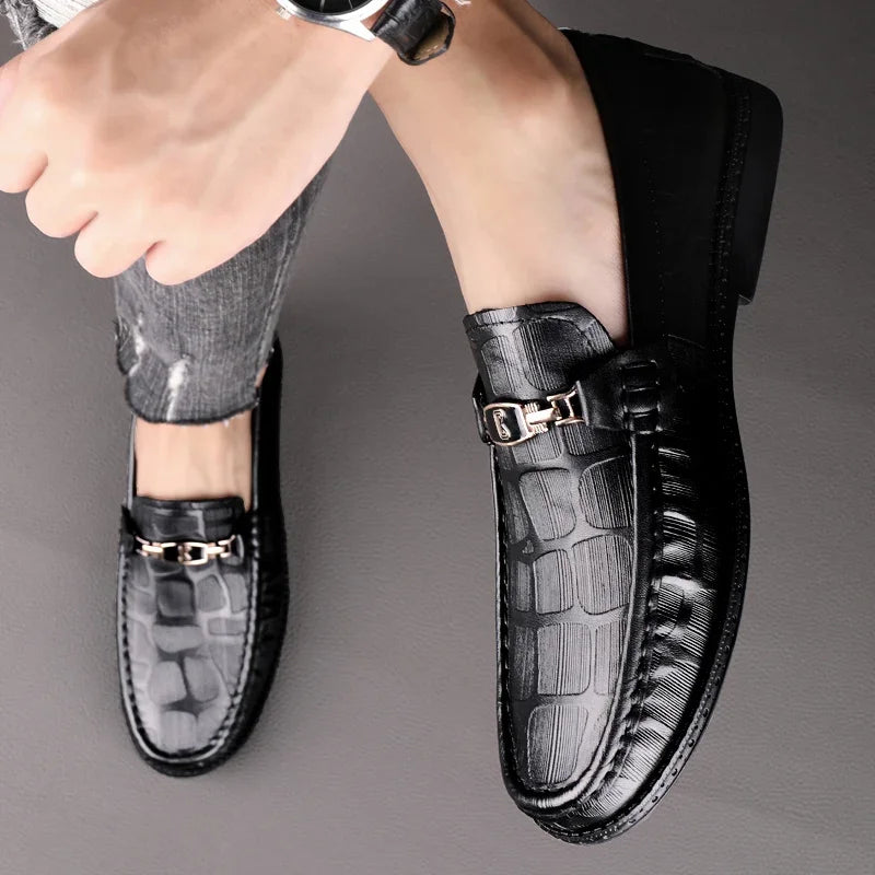Mocassim Masculino Casual Lorenzo em Couro