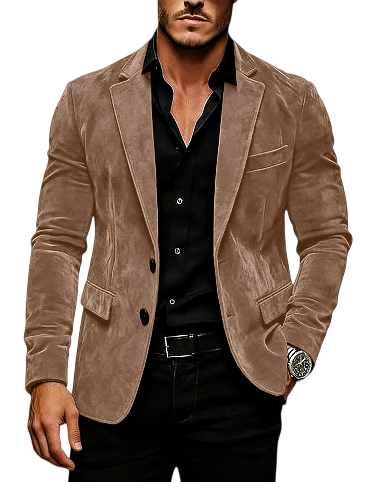 Blazer Masculino Texturizado Âmbar