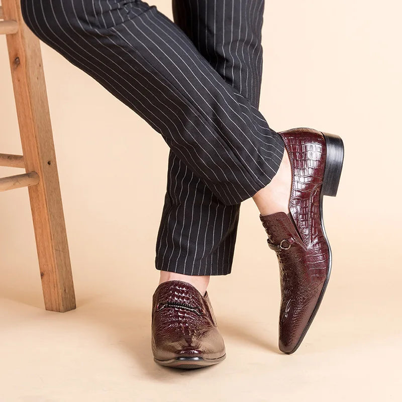 Sapato Social Masculino de Couro Estilo Britânico