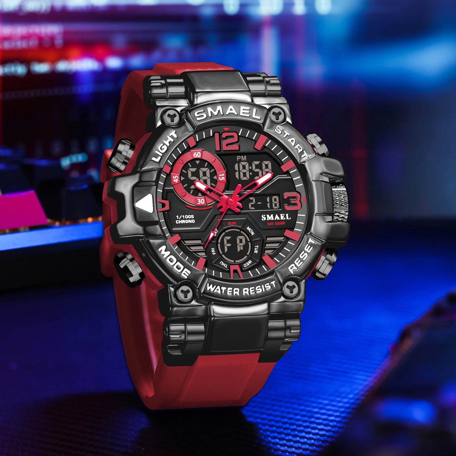 Relógio Masculino Esportivo de Quartzo AquaChronos 50™