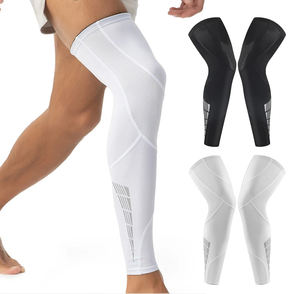 Par de Compressor para Pernas Unissex Com De Silicone Antiderrapante