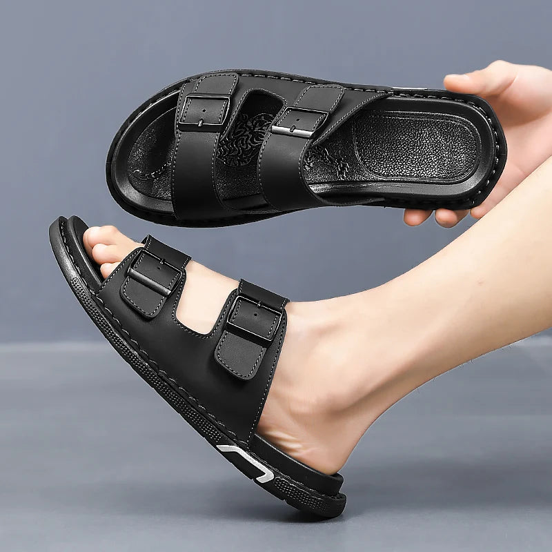 Sandália Masculina com Fivela Caldrava