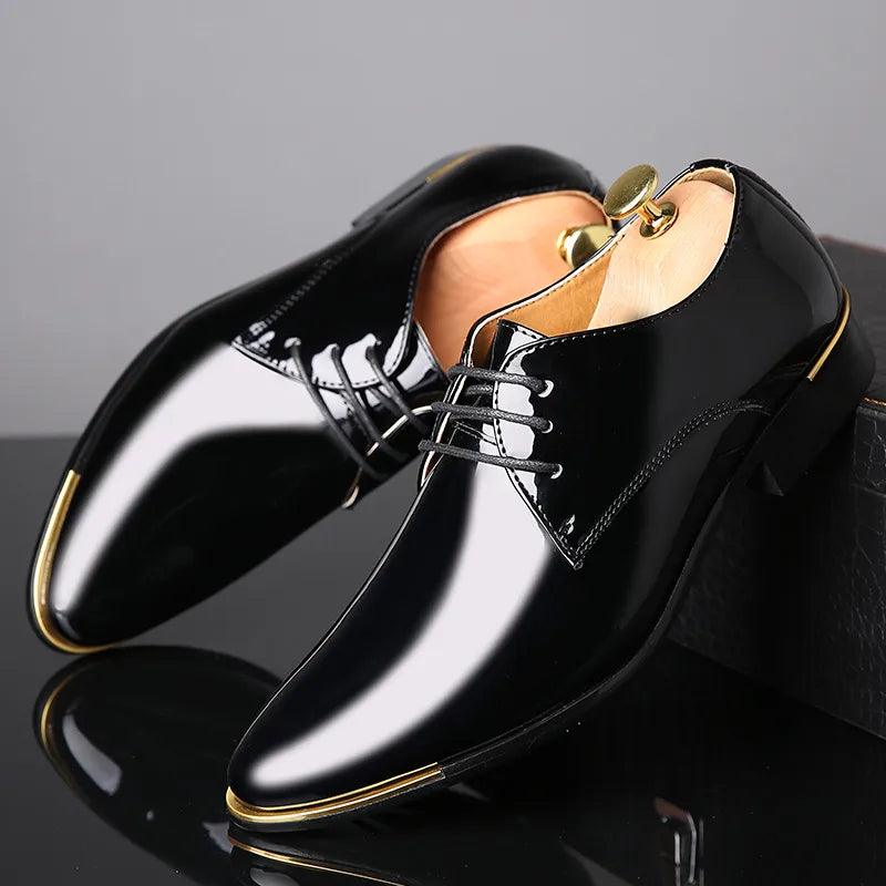 Sapato Masculino de Couro PU de Luxo