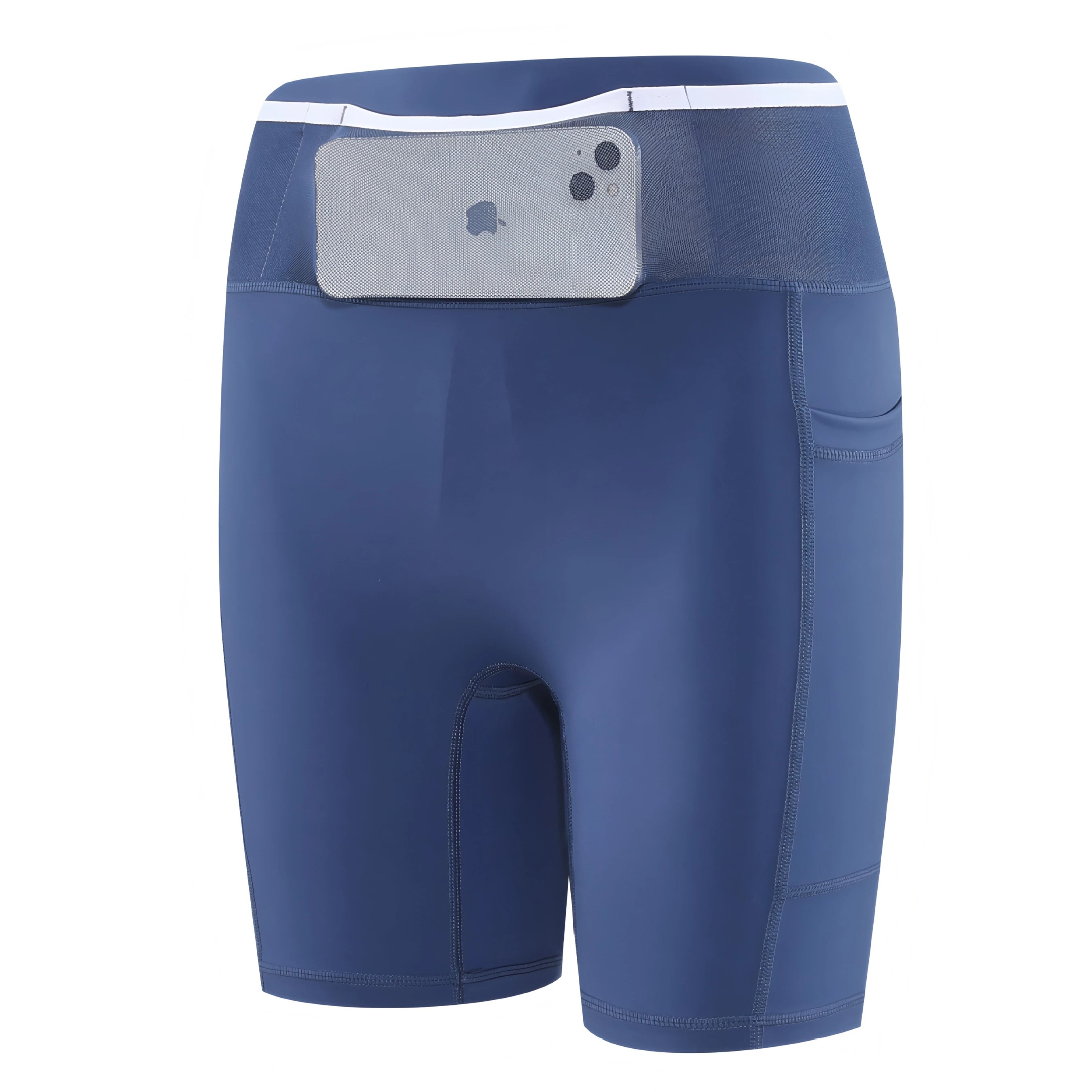 Short de Corrida Masculino com Compressão com Bolsos e Secagem Rápida