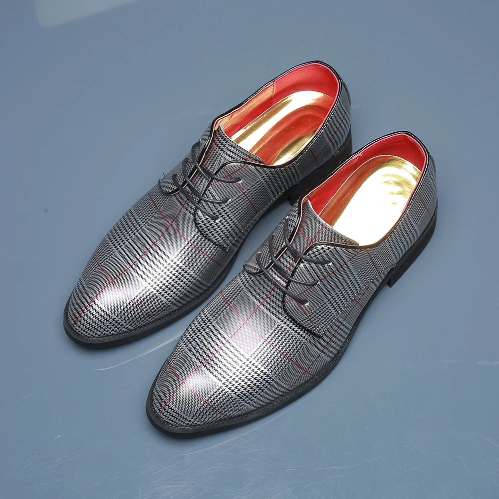 Sapato Masculino Social Derby de Couro PU by Loja Bruna Modas