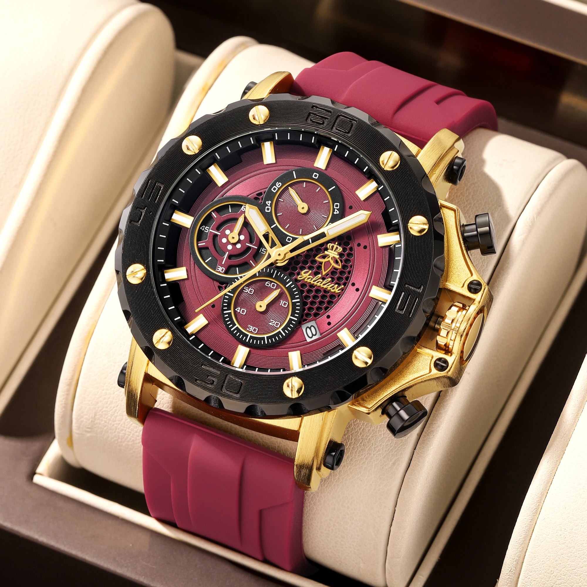 Relógio Masculino Multifuncional de Quartzo TimeLord™