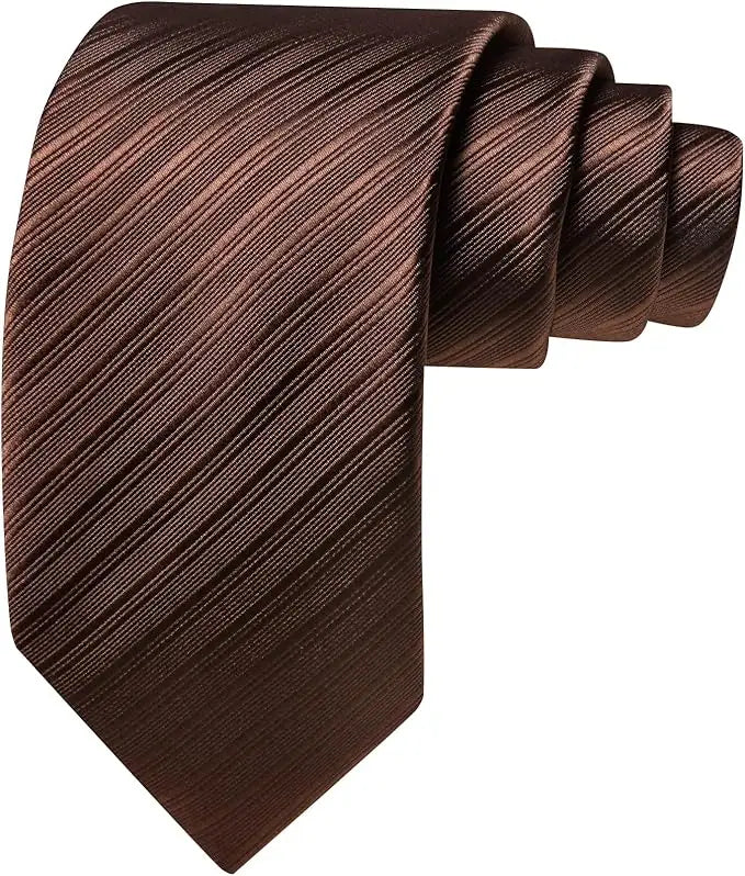 Gravata Masculina Poliéster com Lenço e Abotoaduras