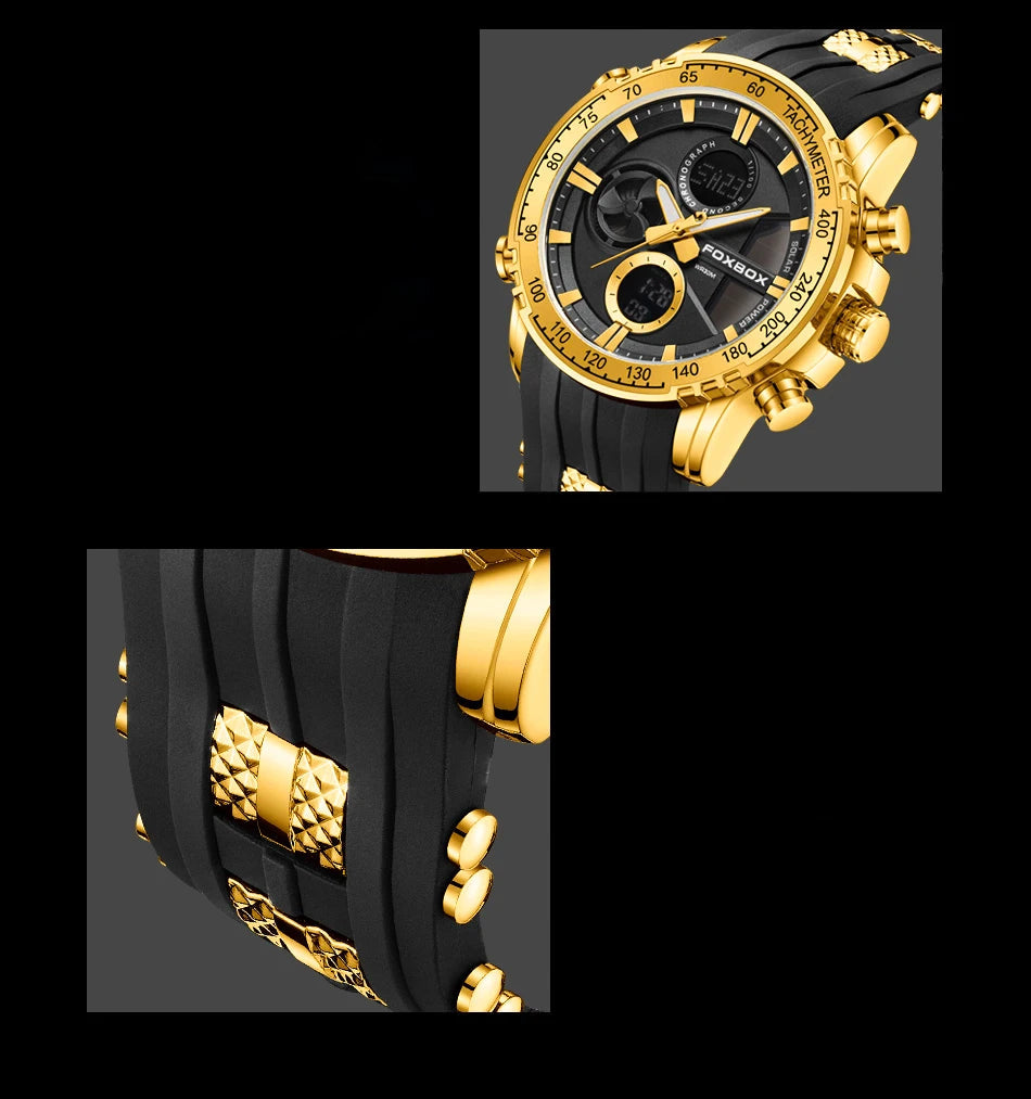 Relógio de Pulso Masculino Militar Stopwatch by Loja Bruna Modas