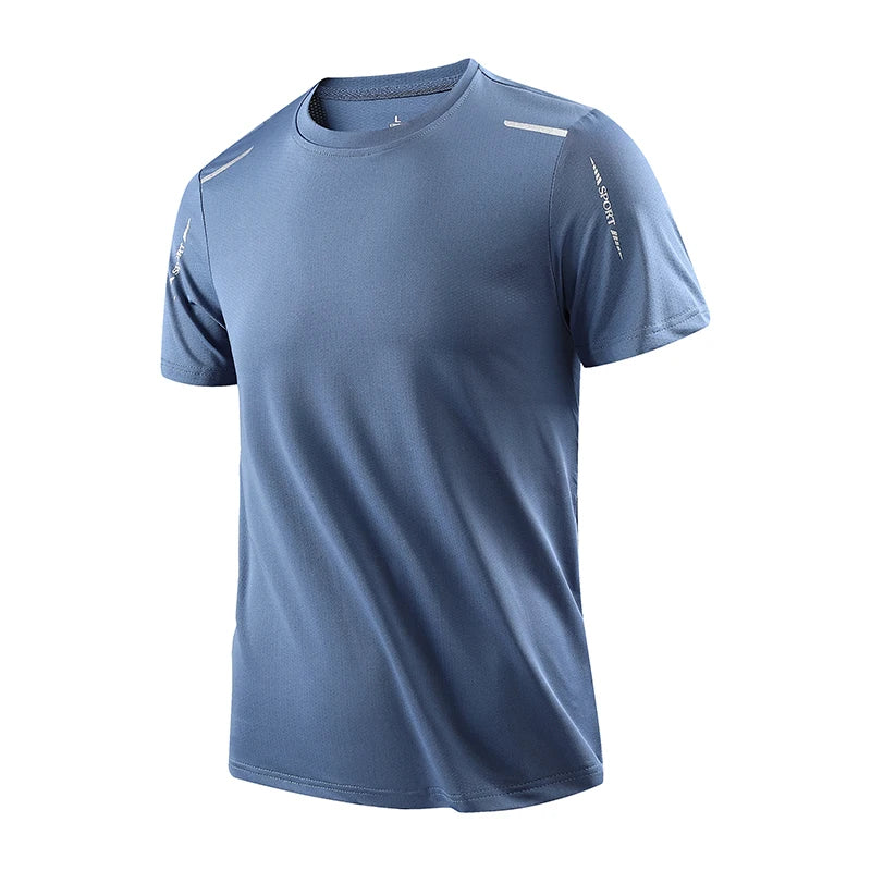Camisa Masculina Fitness De Secagem Rápida Respirável