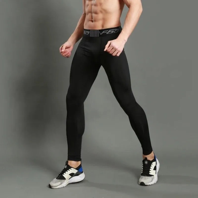 Calça Masculina Esportiva Legging De Compressão Secagem Rápida