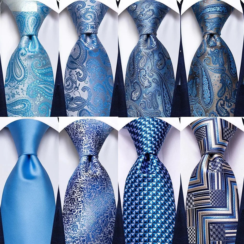 Conjunto de Gravata Masculina Blue EcoLine