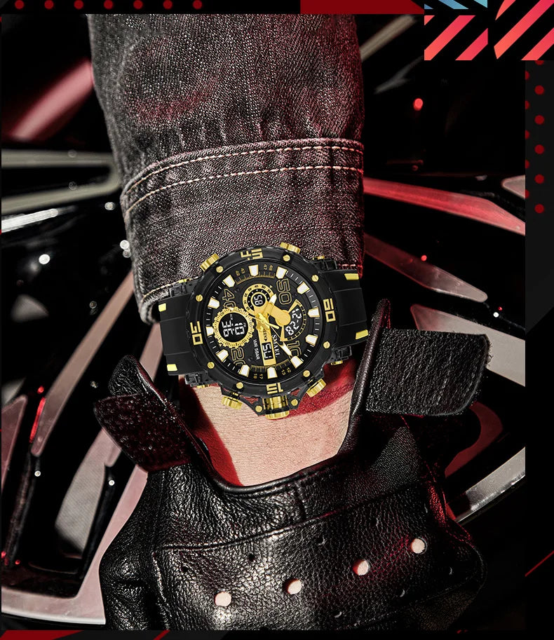 Relógio Militar Masculino À Prova D`água Combat by Loja Bruna Modas