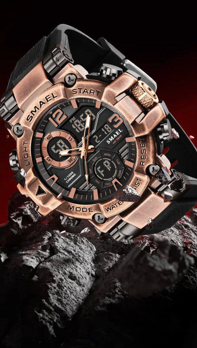 Relógio Masculino Esportivo de Quartzo AquaChronos 50 by Loja Bruna Modas