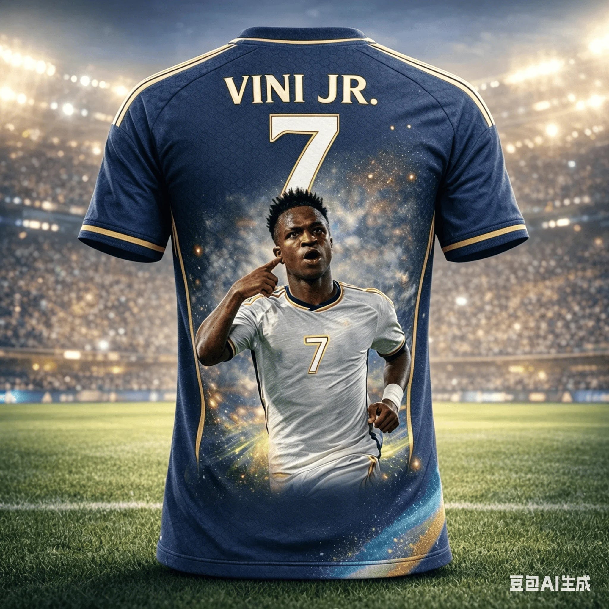 Camisa Masculina Esportiva T-Shirt Estampa 3D Vini JR
