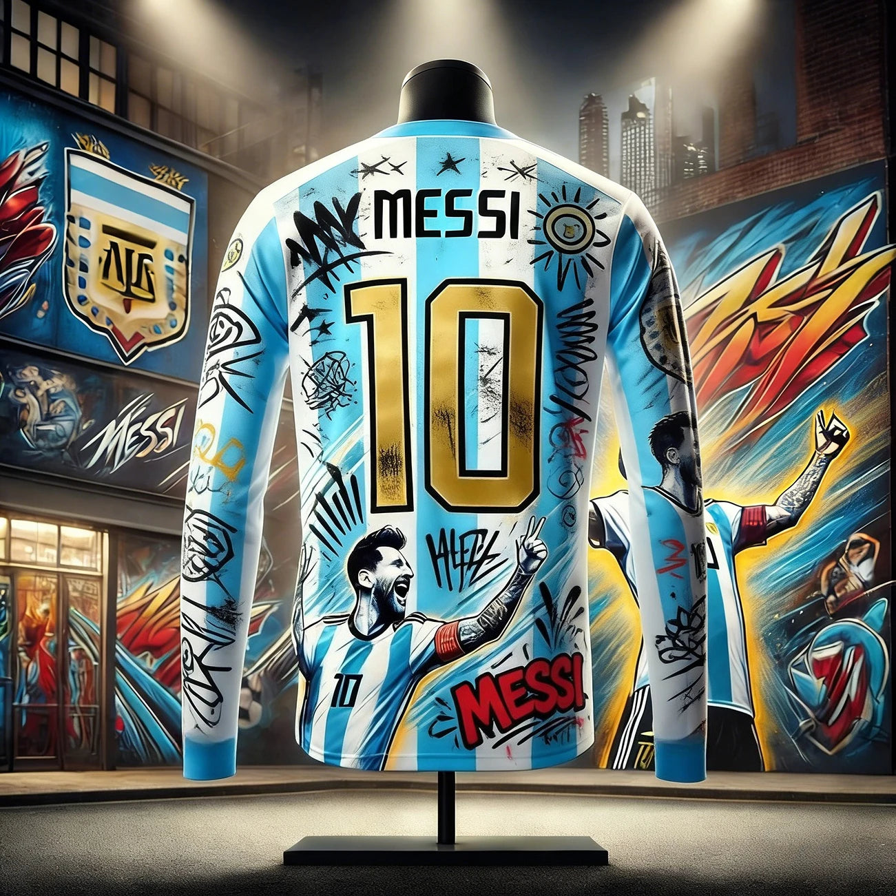 Camisa Masculina T-Shirt Edição Comemorativa Messi