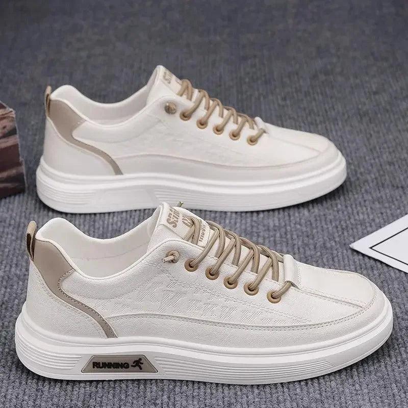 Tênis Casual Masculino de Couro PU com Conforto e Estilo