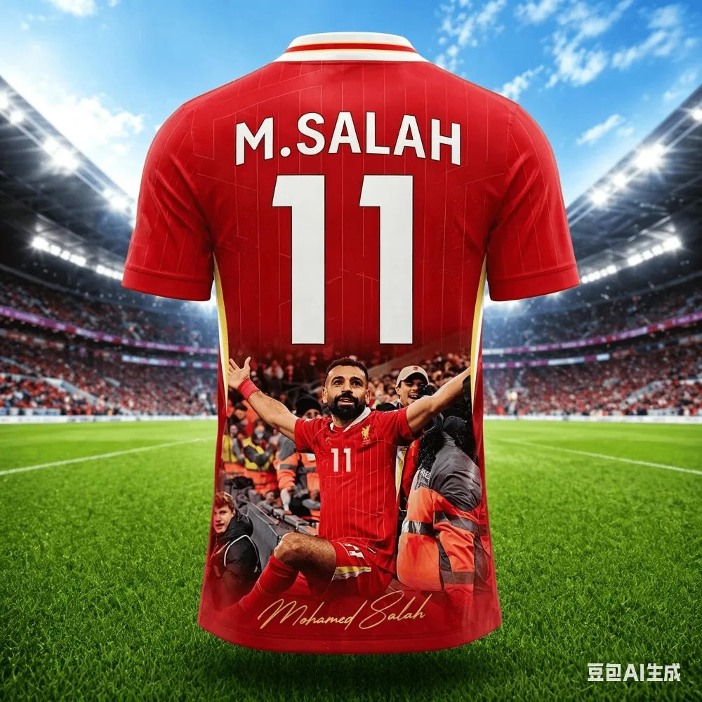 Camisa Masculina Esportiva com Estampa 3D M.SALAH