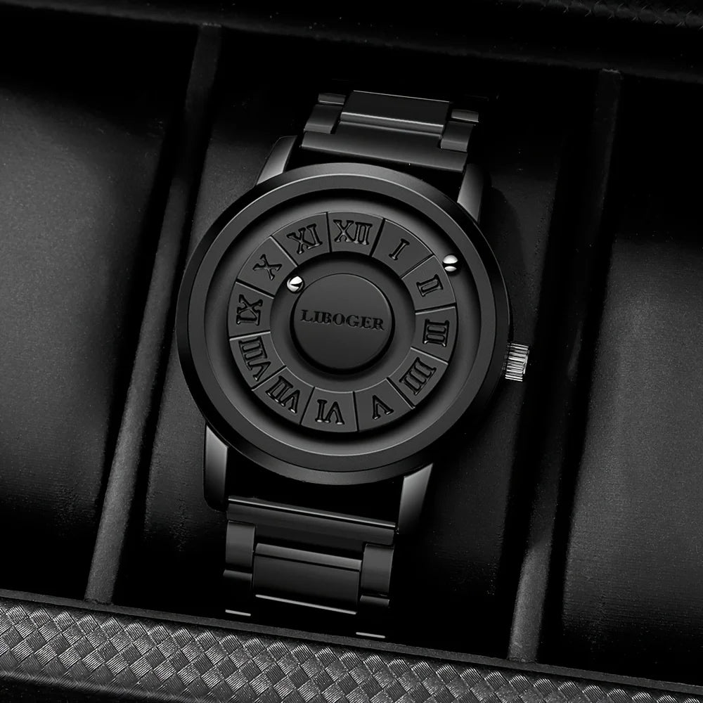 Conjunto de Jóias Masculino 4 Peças com Pulseira Magnética