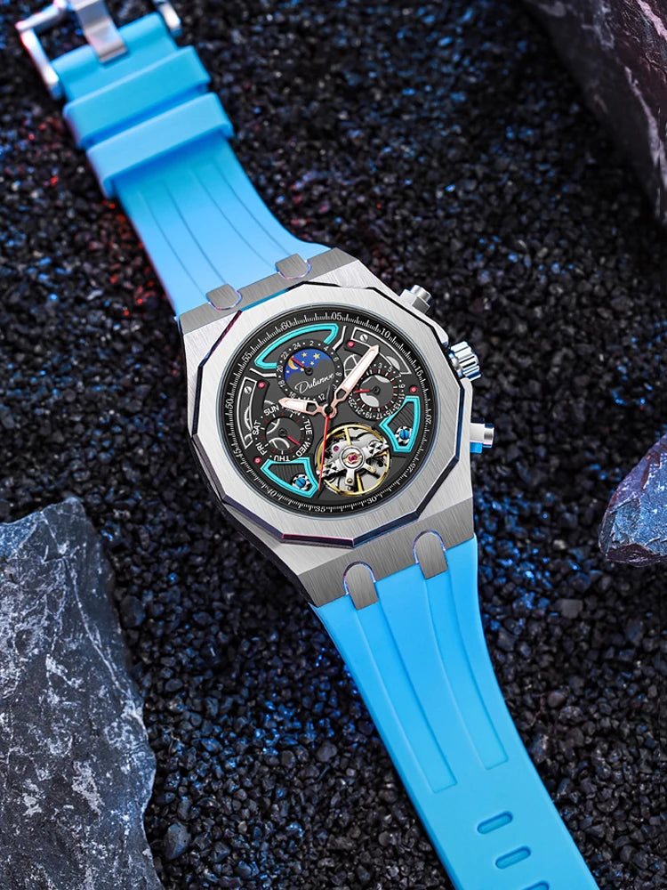 Relógio Masculino Automático de Luxo Nautilus Opulence