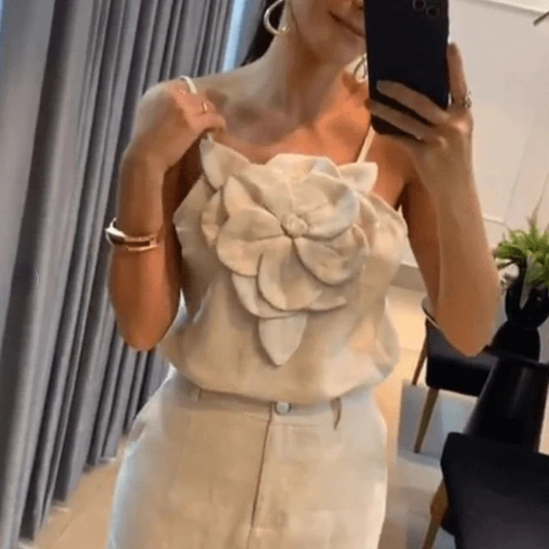 Conjunto Feminino Elegante Nova Flor 3D