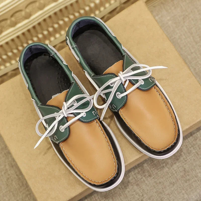Sapato Masculino Casual Luxo de Couro Genuíno