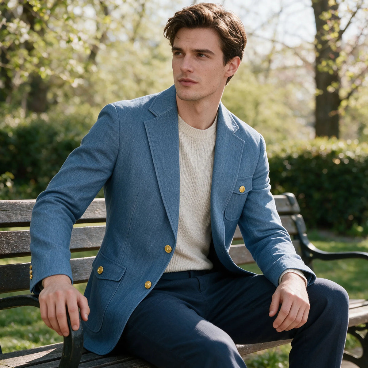 Blazer Masculino Slim Atlântico