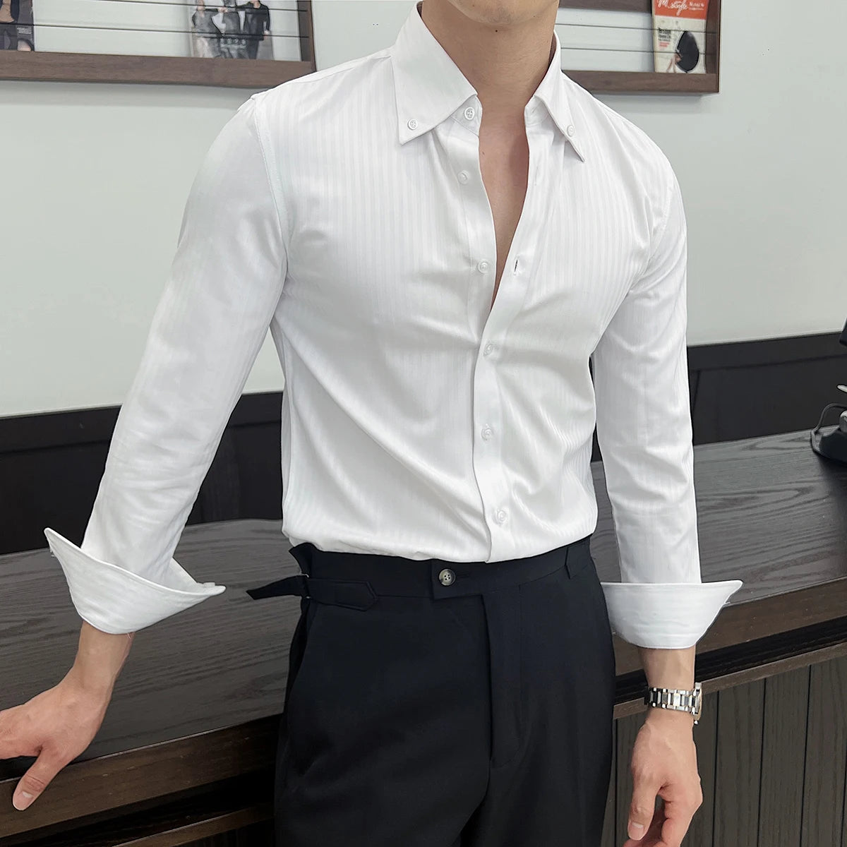 Camisa Masculina Social Riscavelle
